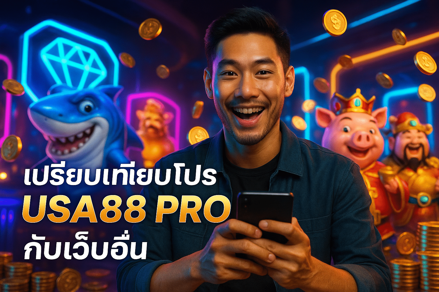 เปรียบเทียบโปร USA88 PRO กับเว็บอื่น