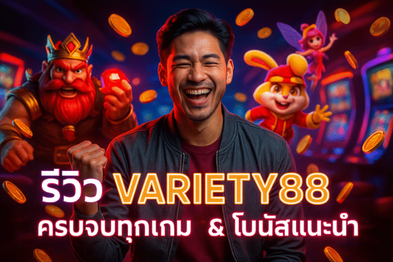 รีวิว VARIETY88 ครบจบทุกเกม & โบนัสแนะนำ