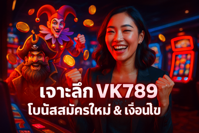 เจาะลึก VK789 โบนัสสมัครใหม่ & เงื่อนไข
